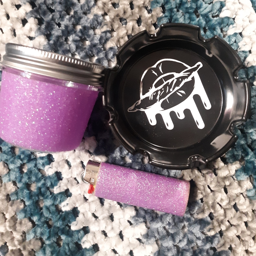 Purple Mini Smoker Set